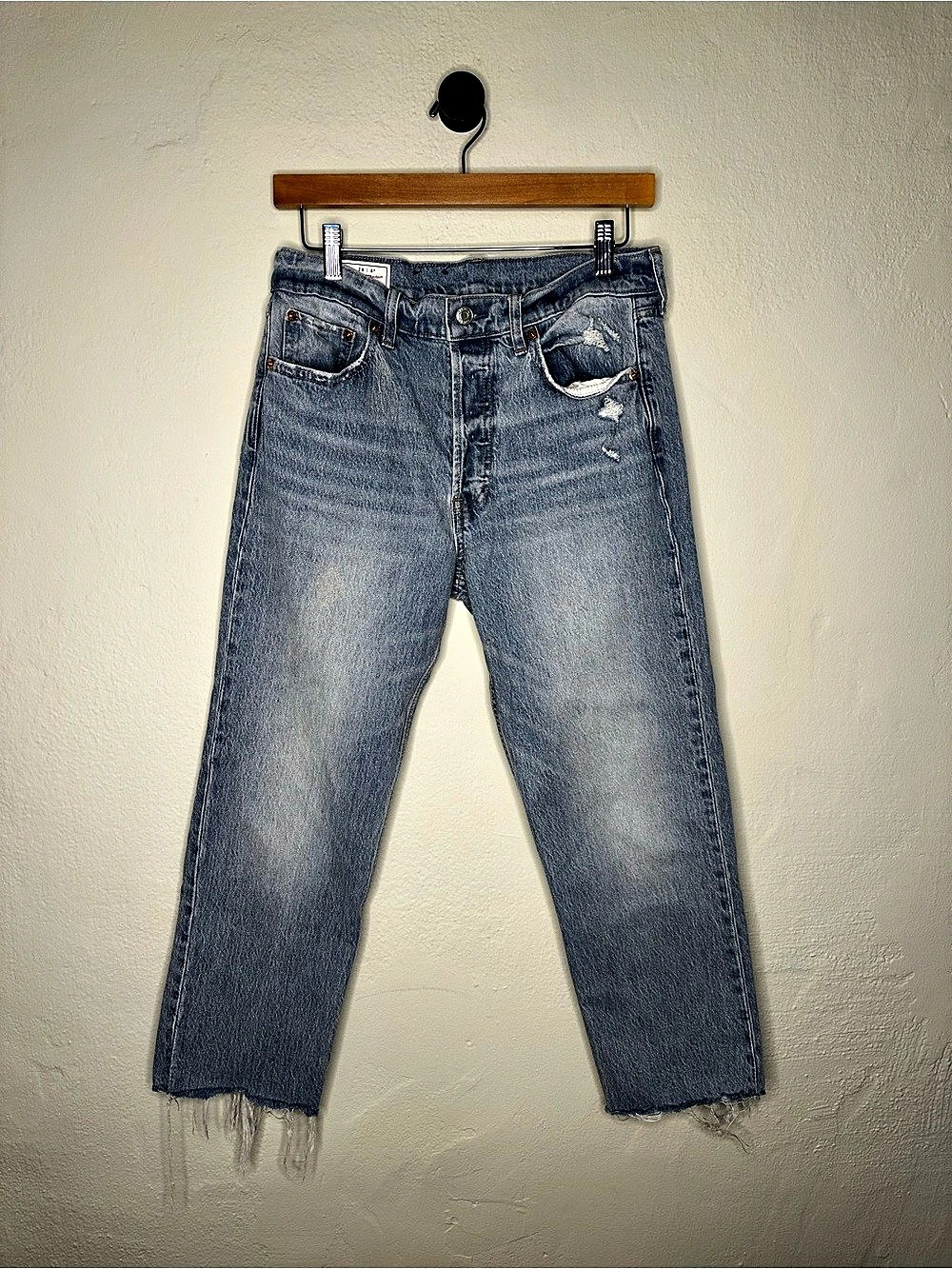 GAP Cheeky Straight High Rise High Rise Blue Jeans Waist 29